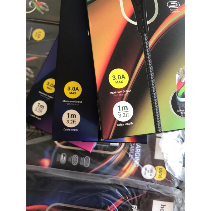 Cáp sạc nhanh DU35-3.0A dây dù siêu bền