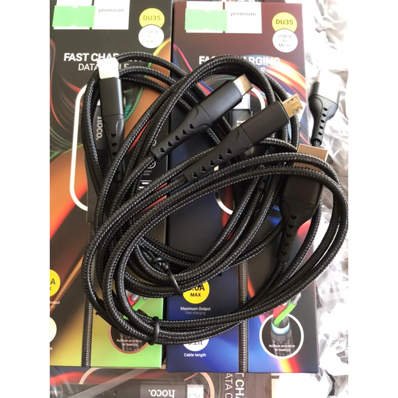Cáp sạc nhanh DU35-3.0A dây dù siêu bền
