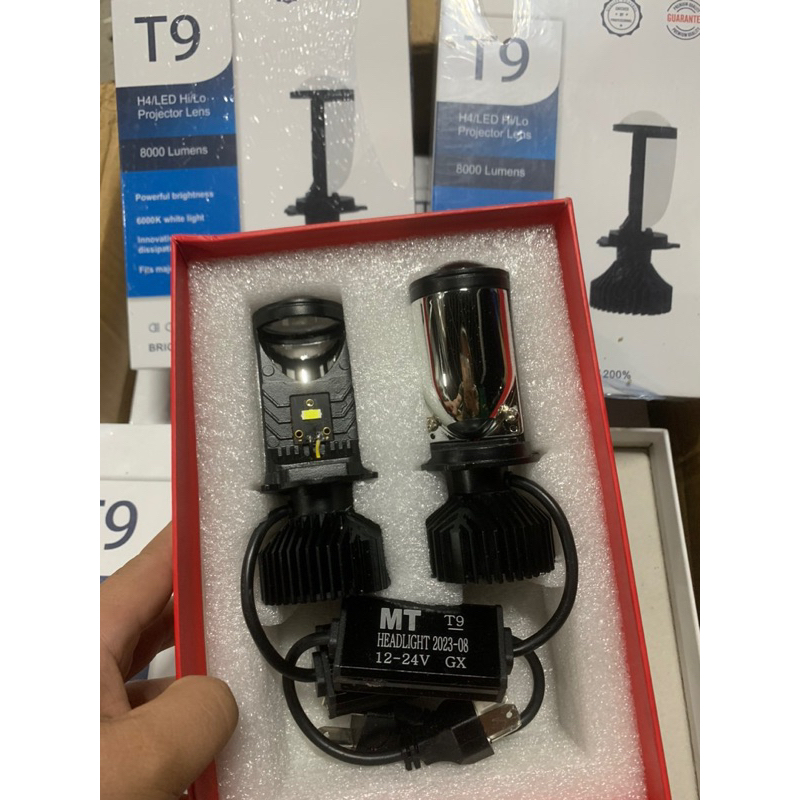 đèn pha led bi cầu T9 công suất 35w lắp được cho cả ô tô ,xe máy.