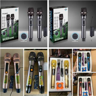 [XÃ KHO] BỘ MICRO ĐA NĂNG, MIC KHÔNG DÂY PIN SẠC TTD-M12 WIRELESS CHỐNG HÚT UHF CAO CẤP [HCM]
