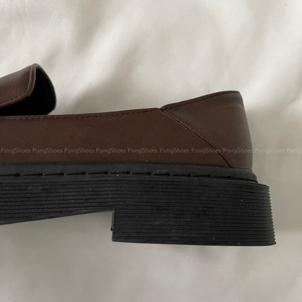 Giày Loafer Pong Shoes Basic Đế Bằng- Full Box- Mã 1637