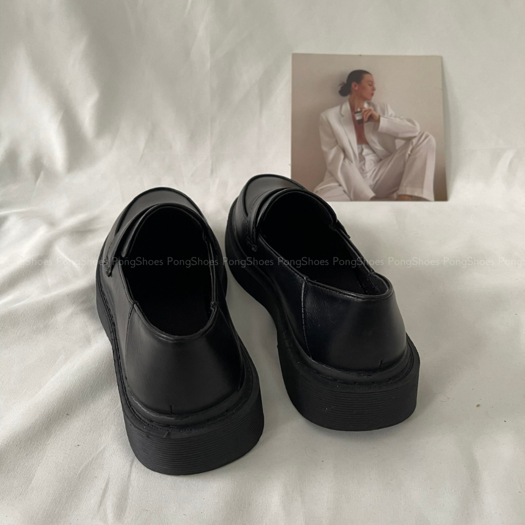 Giày Loafer Pong Shoes Basic Đế Bằng- Full Box- Mã 1637
