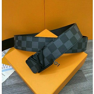 Dây nịt nam lv mặt khóa đen/ Dây nịt nam thời trang