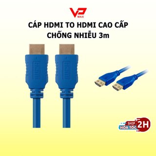 Cáp HDMI to HDMI 3m 5m 10m dây tròn hoặc dẹt cao cấp chuẩn full hd 1080p 60hz