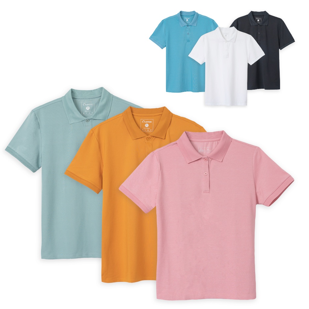 Áo Polo vải Cotton cá sâu thanh lịch, sang trọng cho nữ - Thương hiệu AMAX