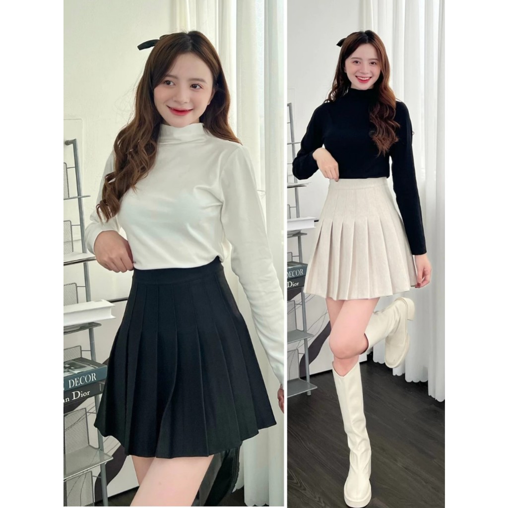 Chân váy dạ xếp ly - 247store.vn - CVdaxeply869_P0K8