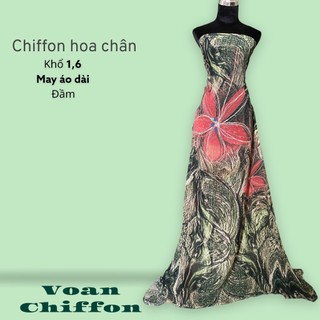 Vải voan chiffon hoa may áo dài đầm váy nữ MS7199