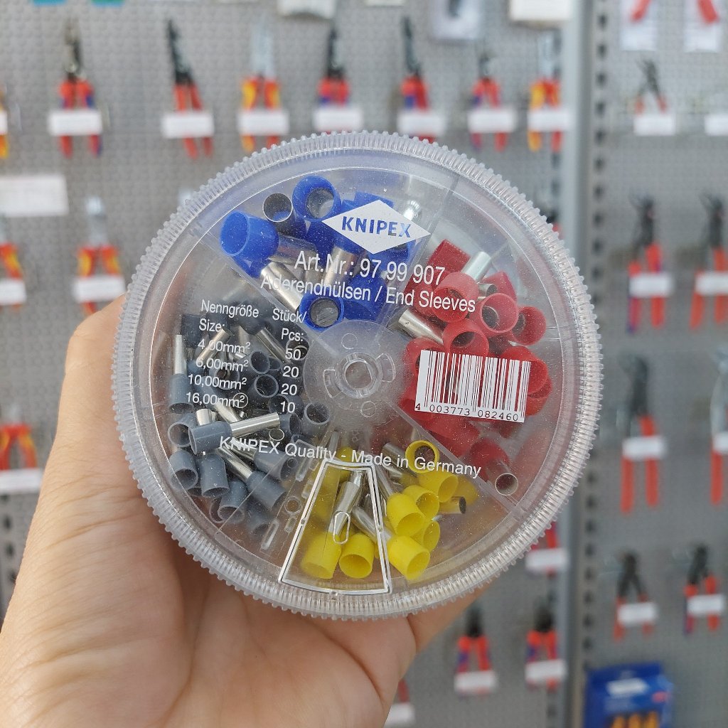 Bộ Đầu cos Pin Rỗng Knipex Wire Ferrules 97 99 907