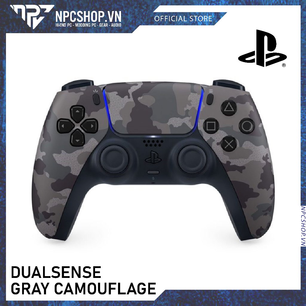 TAY CẦM CHƠI GAME SONY PS5 DUALSENSE - GRAY CAMOUFLAGE