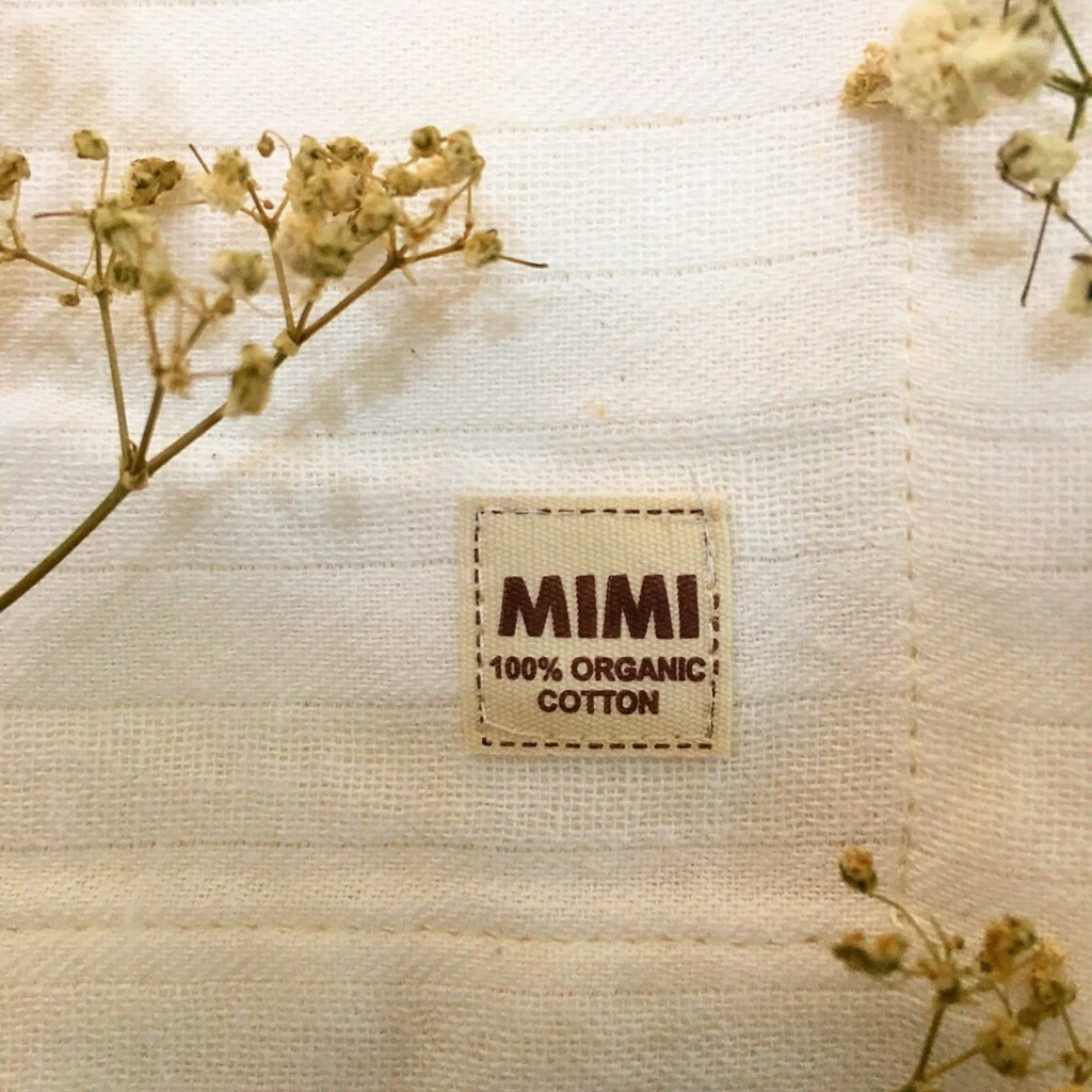 Vải muslin - Mimi Organic 100% Organic cotton tự nhiên