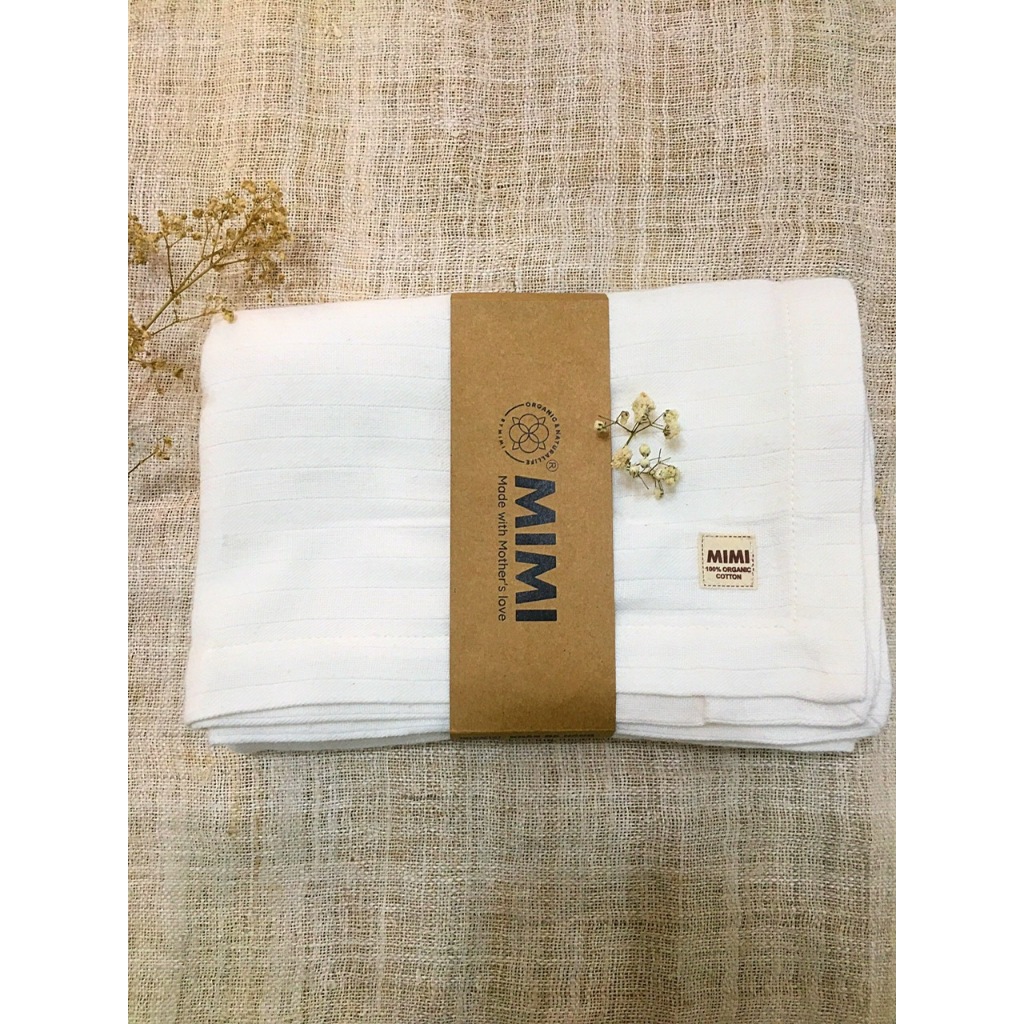 Vải muslin - Mimi Organic 100% Organic cotton tự nhiên