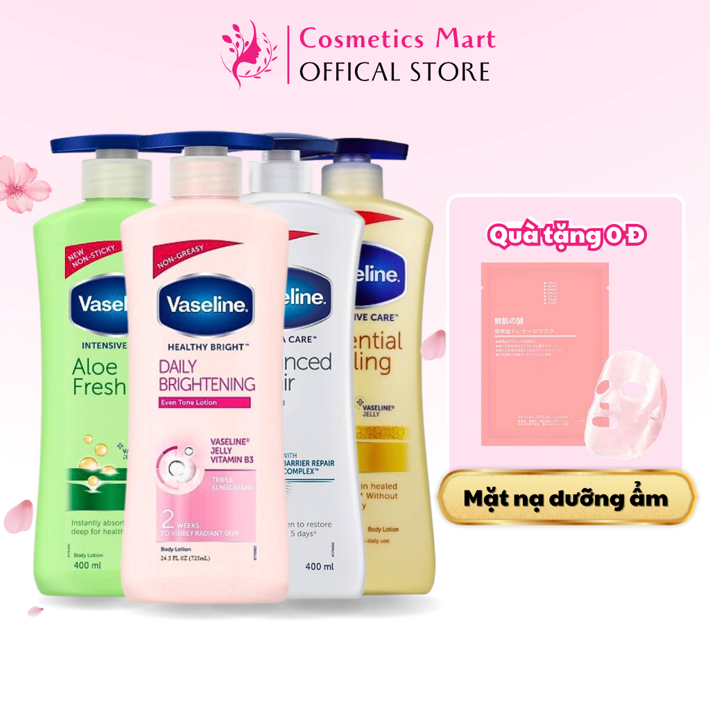 Sữa Dưỡng Thể Trắng Da Vaseline Healthy Bright Dally 725ml mẫu mới hàng Mỹ Chính hãng