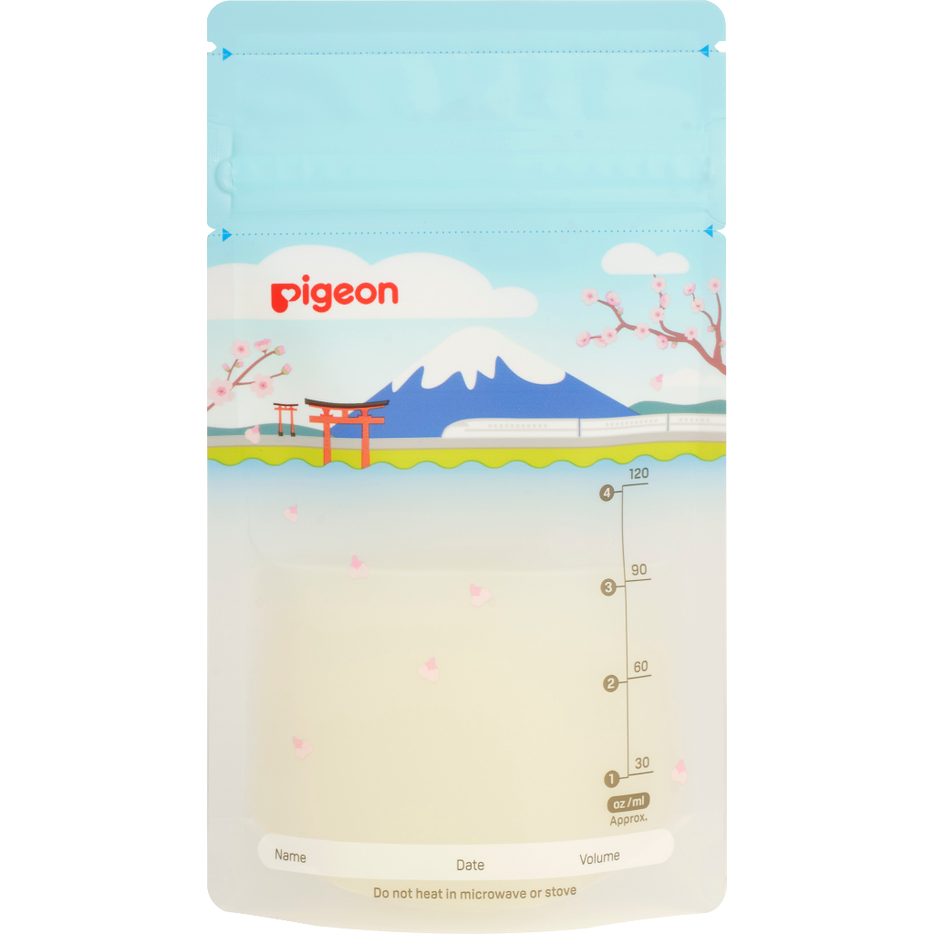 Túi Trữ Sữa Pigeon 120ml Họa Tiết Phong Cảnh