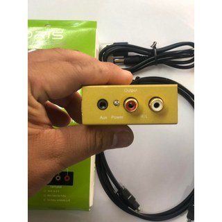 bộ chuyển đổi OPTICAL sang AUDIO AV kèm cáp quang OPTICAL