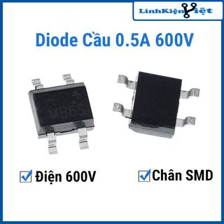Sản phẩm Diode Cầu 0.5A 600V SMD