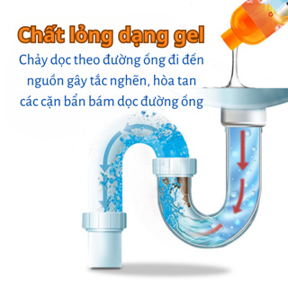 Dung dịch thông cống, bột thông cống khử mùi hôi thông tắc cống nhà vệ