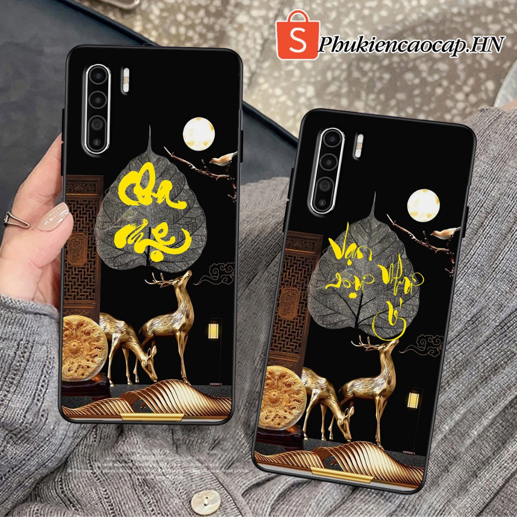 Ốp lưng Oppo Reno 3 / Reno3 / Reno3 Pro - Ốp Oppo in hình chữ thư pháp may mắn, bảo hành 1 đổi 1