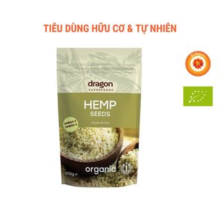 Hạt gai dầu hữu cơ Dragon Superfoods 200g - Organic Hemp Seeds