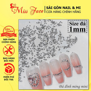 Đá chân keo mini - Size 1mm - Đá chân keo nhuyễn - Đá nhuyễn design nail