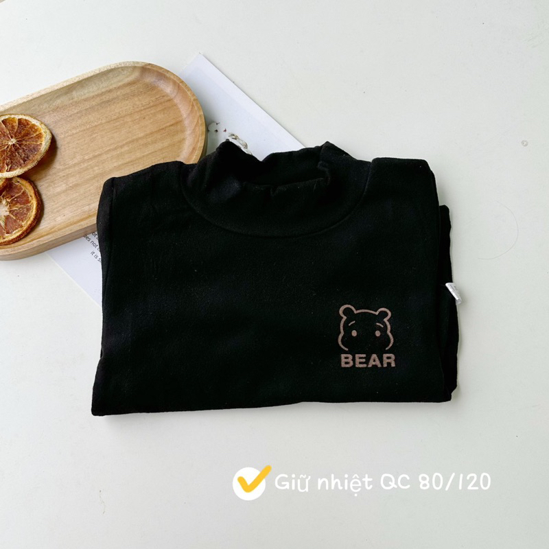 Áo giữ nhiệt hàng qc vải nỉ nhung đẹp cho bé trai,bé gái