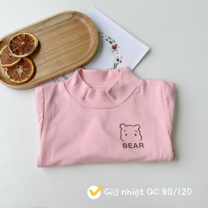 Áo giữ nhiệt hàng qc vải nỉ nhung đẹp cho bé trai,bé gái