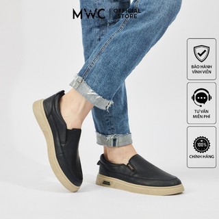 Giày slipon mwc 6066 - slipon nam chất liệu da trơn cao cấp năng động trẻ trung
