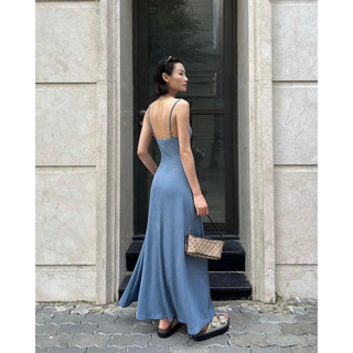 Đầm Thun Hai Dây Basic Dáng Dài (Ảnh Thật)