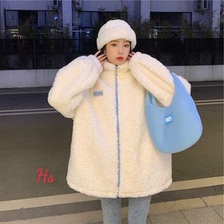 ❤❤ ÁO khoác lông cừu pichi, Nhà e về thêm màu xám siêu đẹp TH41