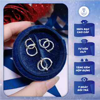 Bông tai trẻ em đơn giản bạc 925 - Trang sức cao cấp HVJ