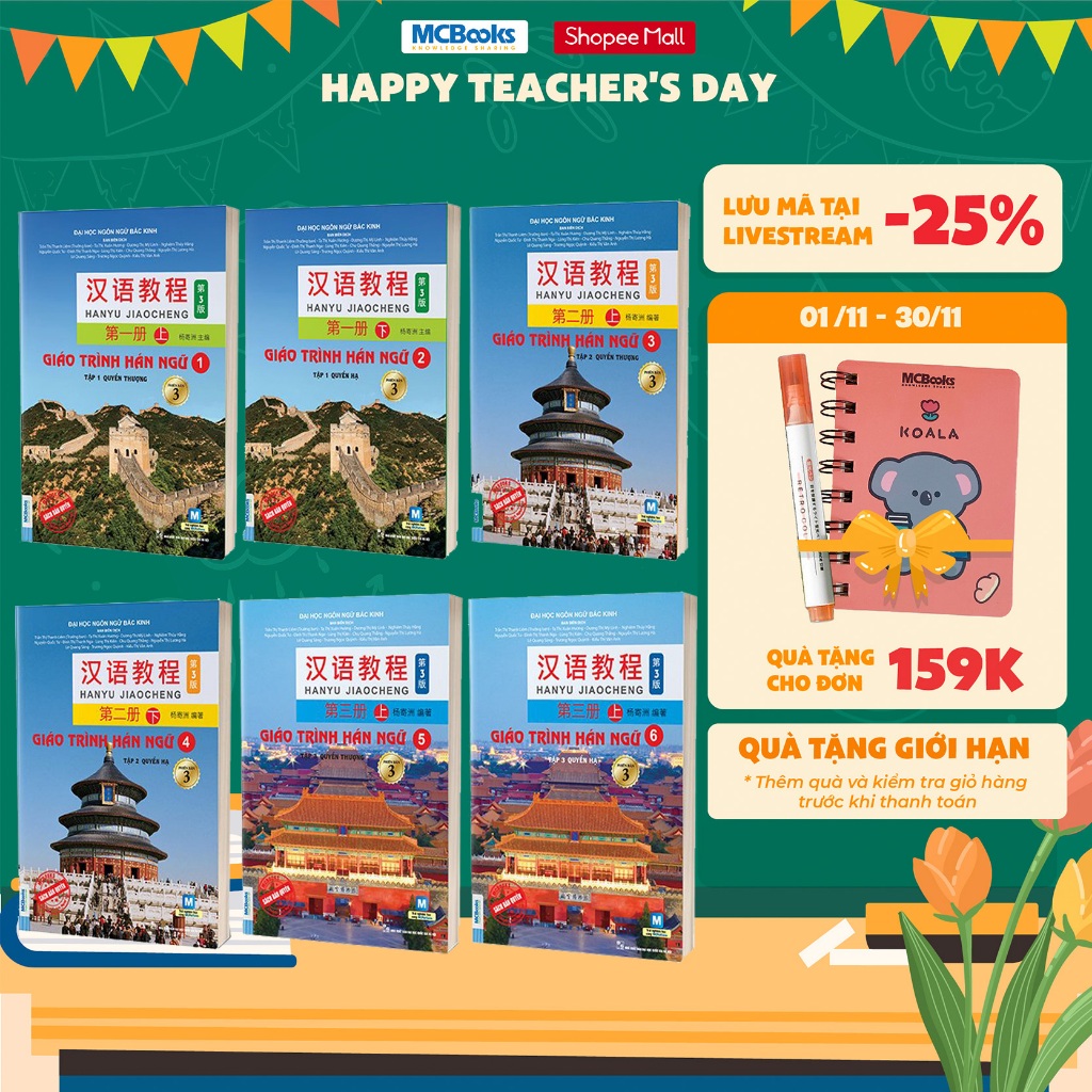 Sách - Giáo trình hán ngữ 6 cuốn phiên bản 3 - 2023 (Combo/Lẻ tùy chọn)