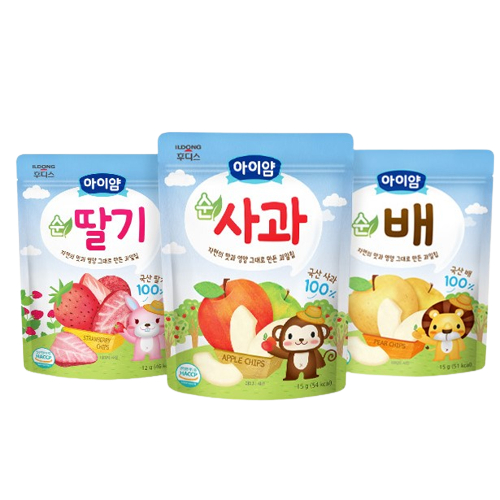Trái cây khô sấy lạnh Ildong Hàn Quốc cho bé 7m+