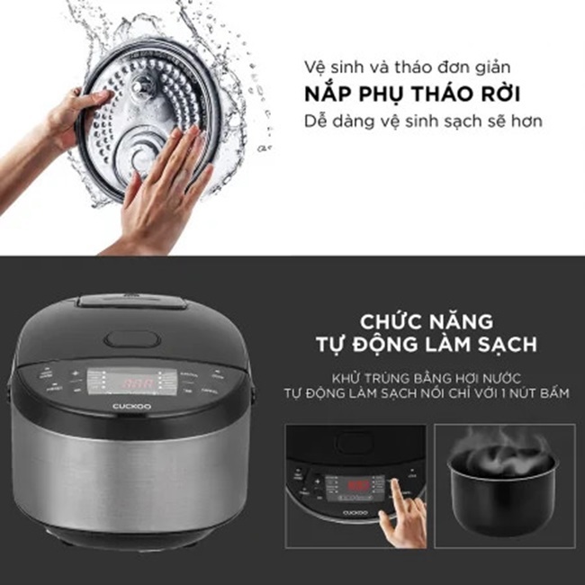 Nồi cơm điện tử Cuckoo 1.08L CR-0680F đa chức năng, thiết kế hiện đại - Bảo hành 2 năm - Hàng chính hãng Cuckoo