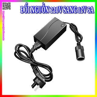 Bộ Adapter chuyển đổi nguồn điện AC 220v sang 12v 5A-60w CZ60W đầu tẩu ô tô