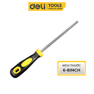 Dũa Mài, Dùi Đục Mũi Vuông Deli - Chất Liệu Thép T12 Siêu Bền, Chống Mài Mòn Ứng Dụng Dũa, Mài, Đánh Bóng Đa Năng DL4538