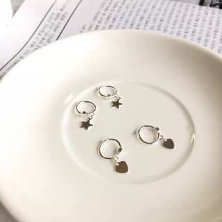 Khuyên tai bạc TWINKLE TIME thánh giá, trái tim, sao, bi cá tính TT218