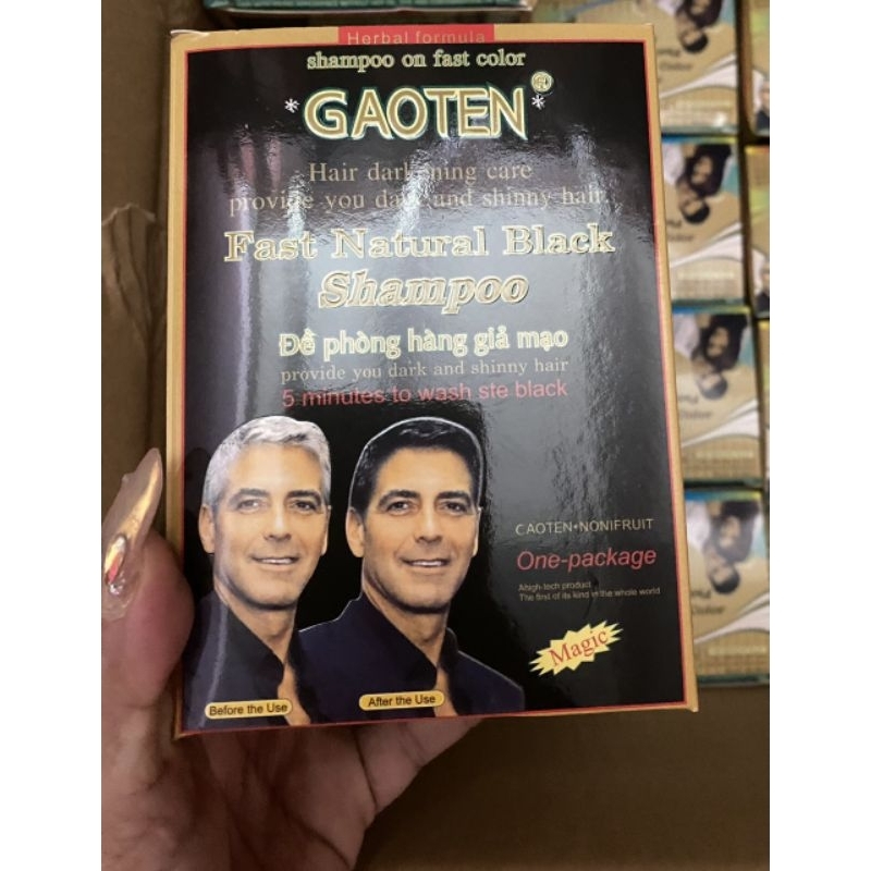 GỘI ĐEN PHỦ BẠC ÔNG GIÀ Gaoten 1 gói