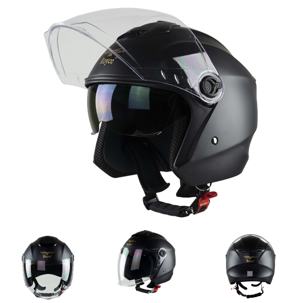 Mũ Bảo Hiểm Trùm Đầu 2 Kính Cao Cấp - Lót Tháo Rời - Đủ Size M, L, XL - Royce XH01 – Hàng Chính Hãng – Bảo Hành 12 Tháng