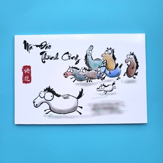 Tranh mã đáo thành công - tranh troll