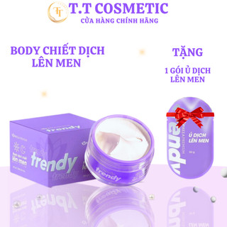 Kem Body Trendy Meea Premium, Kem Body Trắng Da Tím Dịch Chiết Lên Men Dưỡng Trắng Body Sáng Cấp Ẩm Ngăn Ngừa Lão Hóa Da