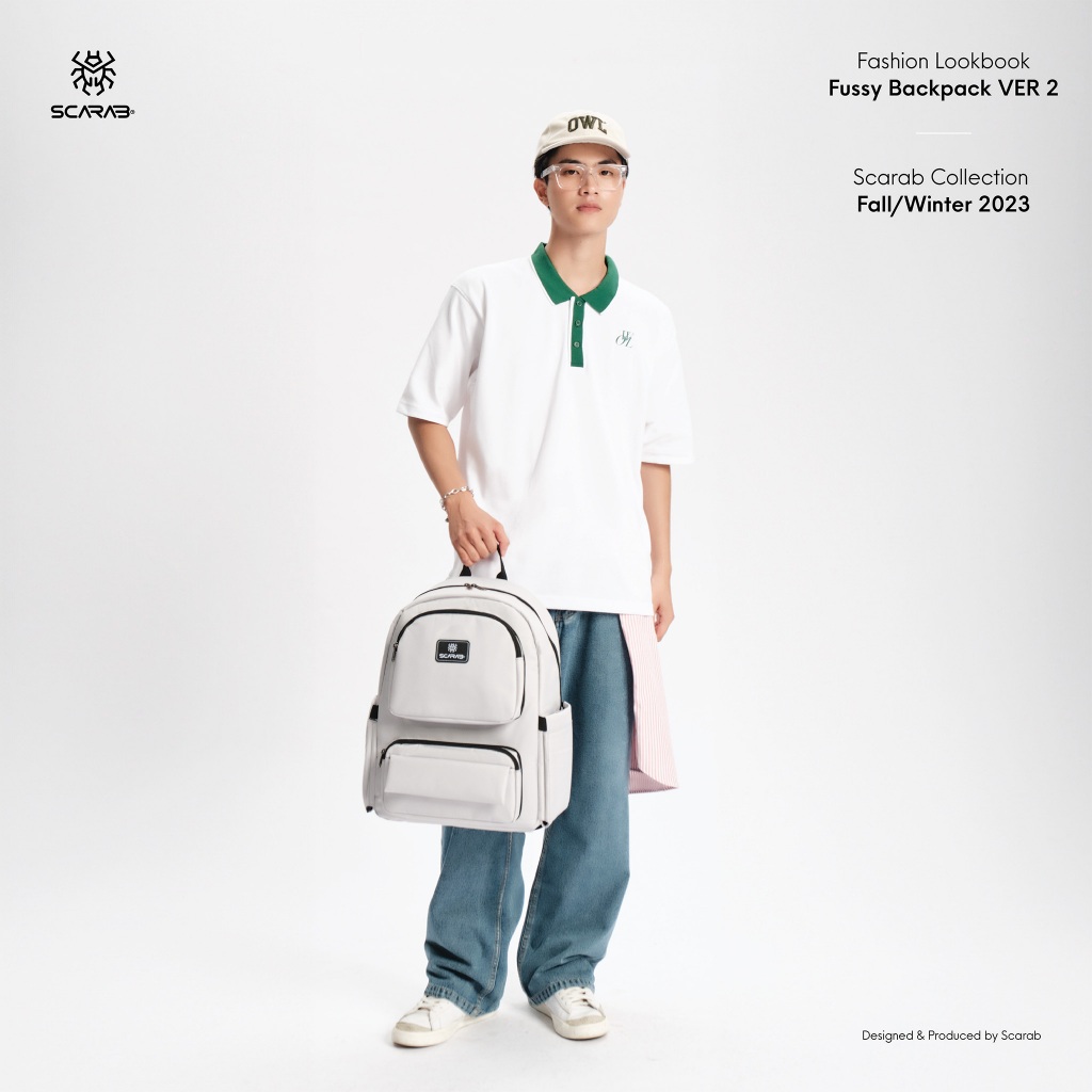 SCARAB FUSSY BACKPACK VERSION 2 - Ba lô Thời Trang, Balo Đi Học Nam Nữ