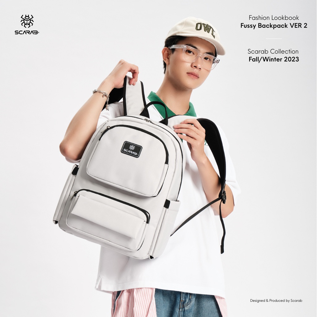 SCARAB FUSSY BACKPACK VERSION 2 - Ba lô Thời Trang, Balo Đi Học Nam Nữ
