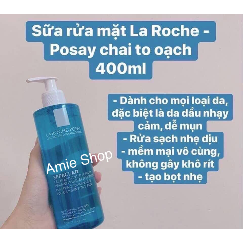 La Roche Posay Sữa Rửa Mặt Dành Cho Da Dầu Mụn 400ml