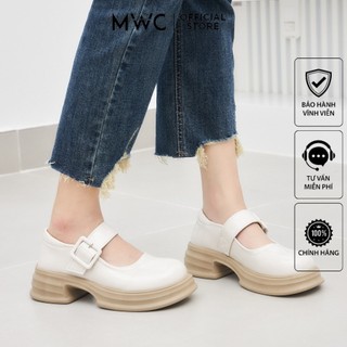 Giày oxford mwc 9629 - giày oxford chất liệu da quai khoá cài thanh lịch