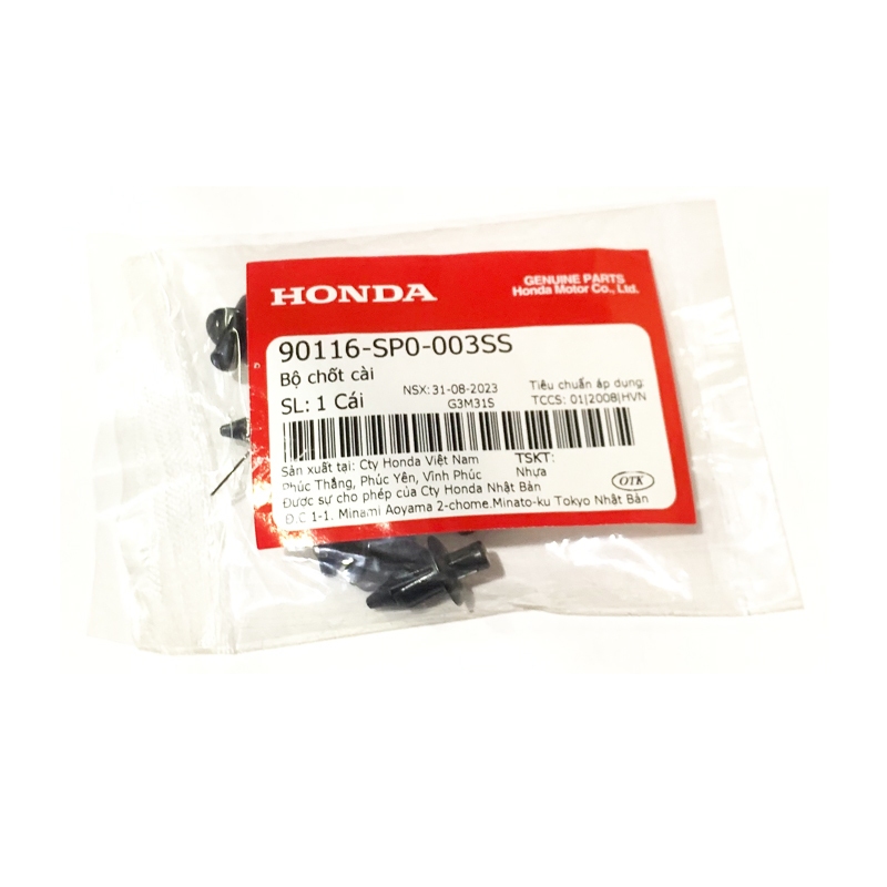 Chốt nhựa bấm cài dàn áo HONDA 6mm