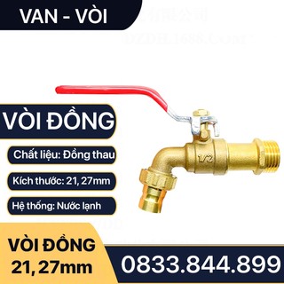 Vòi Đồng Xả Nước DN15 21 1/2 Ferroli Chất Lượng Cao Lắp Đặt Chậu Rửa Nhà Bếp
