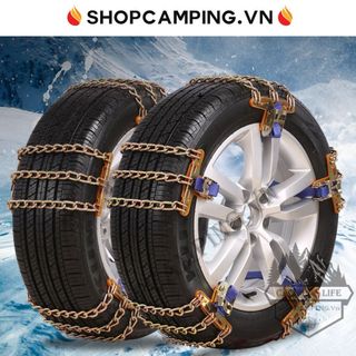 Xích thoát lầy quấn lốp xe, xích gắn bánh xe oto chống trơn trượt đi offroad, cắm trại dã ngoại - Camping VietNam