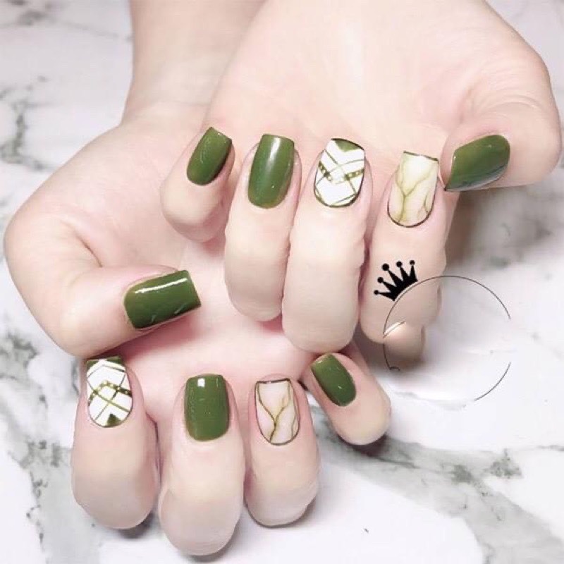 Sét tông xanh  9 chai 15ml có bảng màu đi kèm