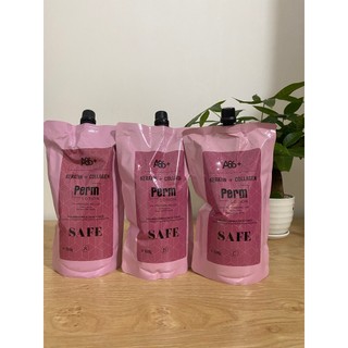 Cặp uốn tóc yếu hương dâu safe a86 1000ml