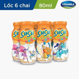 Sữa SuSu chai 80ml vinamilk (lốc 6)