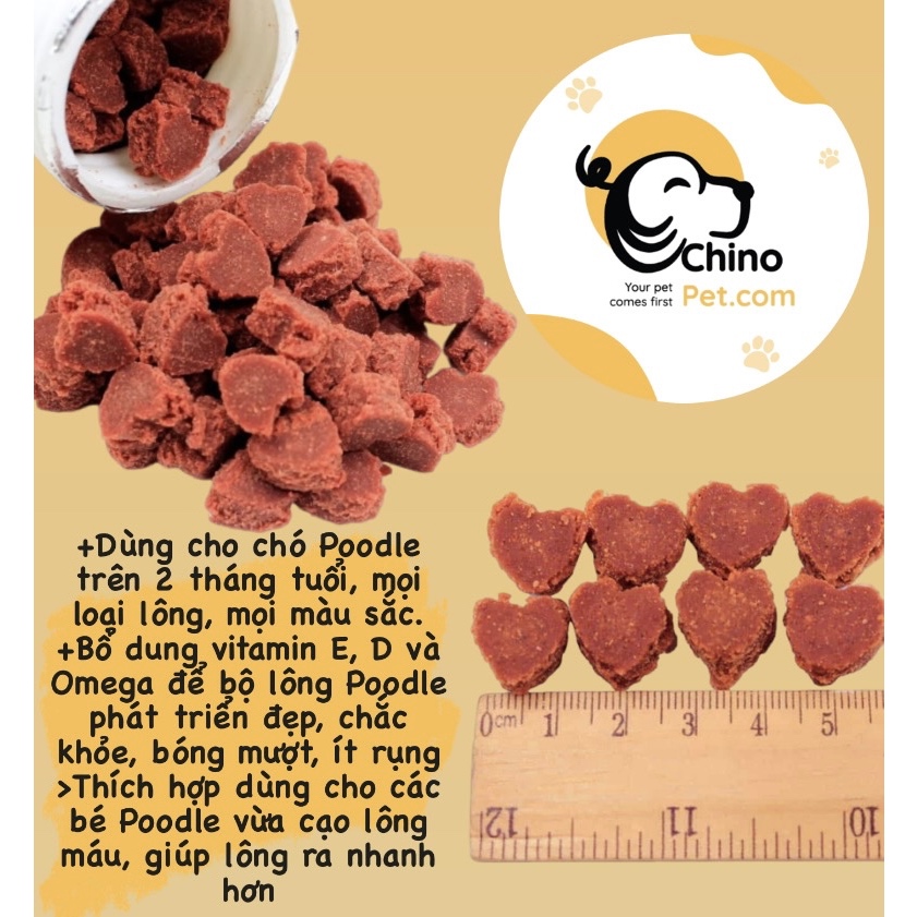 Poodle Hair Beauty Viên Nhai Dưỡng Lông Cho Chó Poodle 450gr | Phục Hồi Màu Lông - Bảo Vệ Và Nuôi Dưỡng Từ Bên Trong